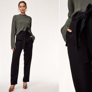 Aritzia Wilfred tie-front pants